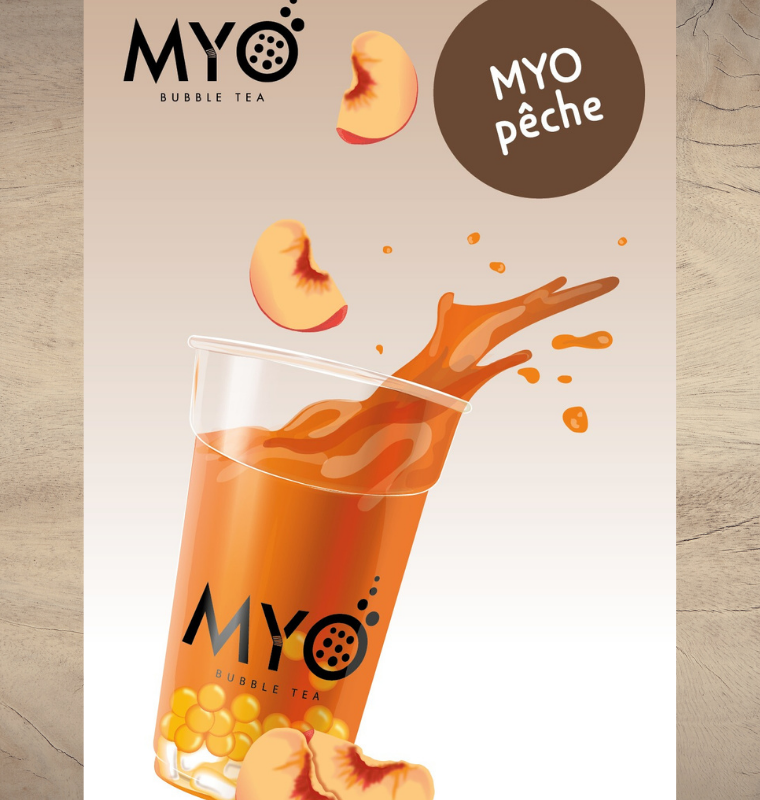 Myo Bubble Tea Pfirsich