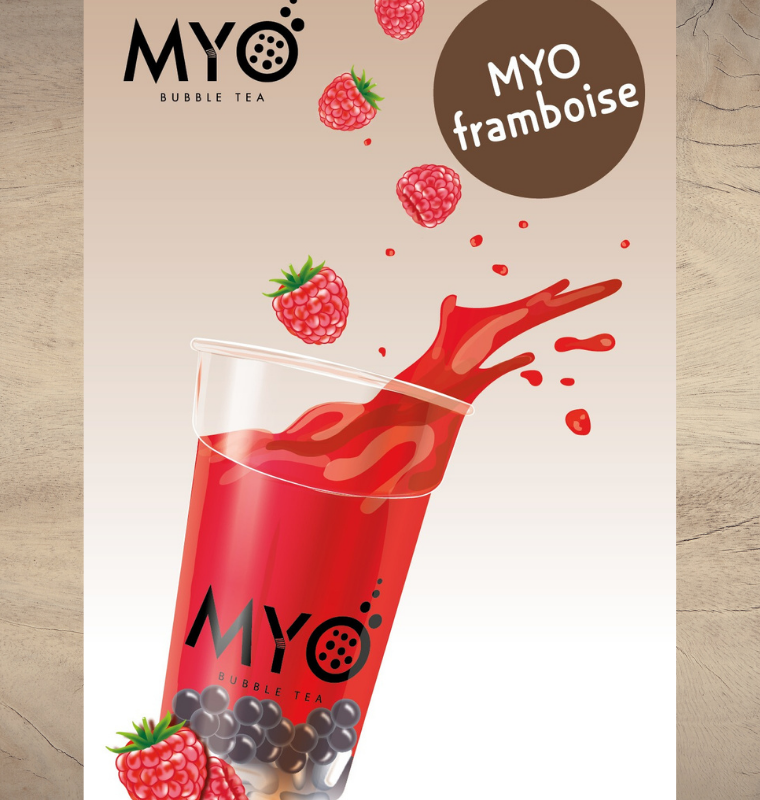 Myo bubble tea framboise